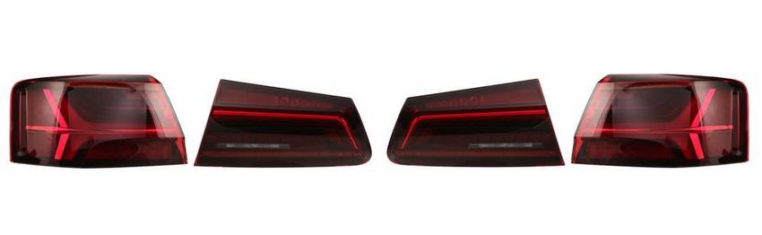 Audi Tail Light Kit - Driver and Passenger Side Inner and Outer (LED) 4G5945096D - Valeo 2853573KIT